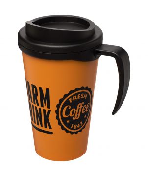 Mug isotherme personnalisé à poignée 350 ml Americano® Grande Mugs isothermes publicitaire