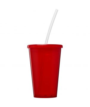 Gobelet isotherme personnalisé avec paille 350 ml Stadium Gobelets et mugs publicitaire