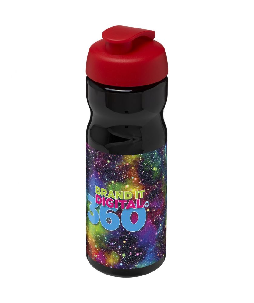 Bouteille de sport personnalisée 650 ml H2O Active Base clapet