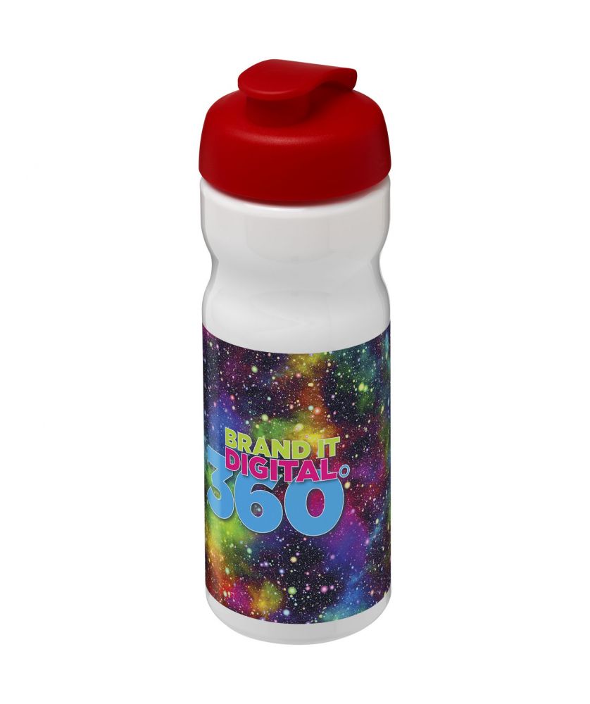 Bouteille de sport personnalisée 650 ml H2O Active Base clapet