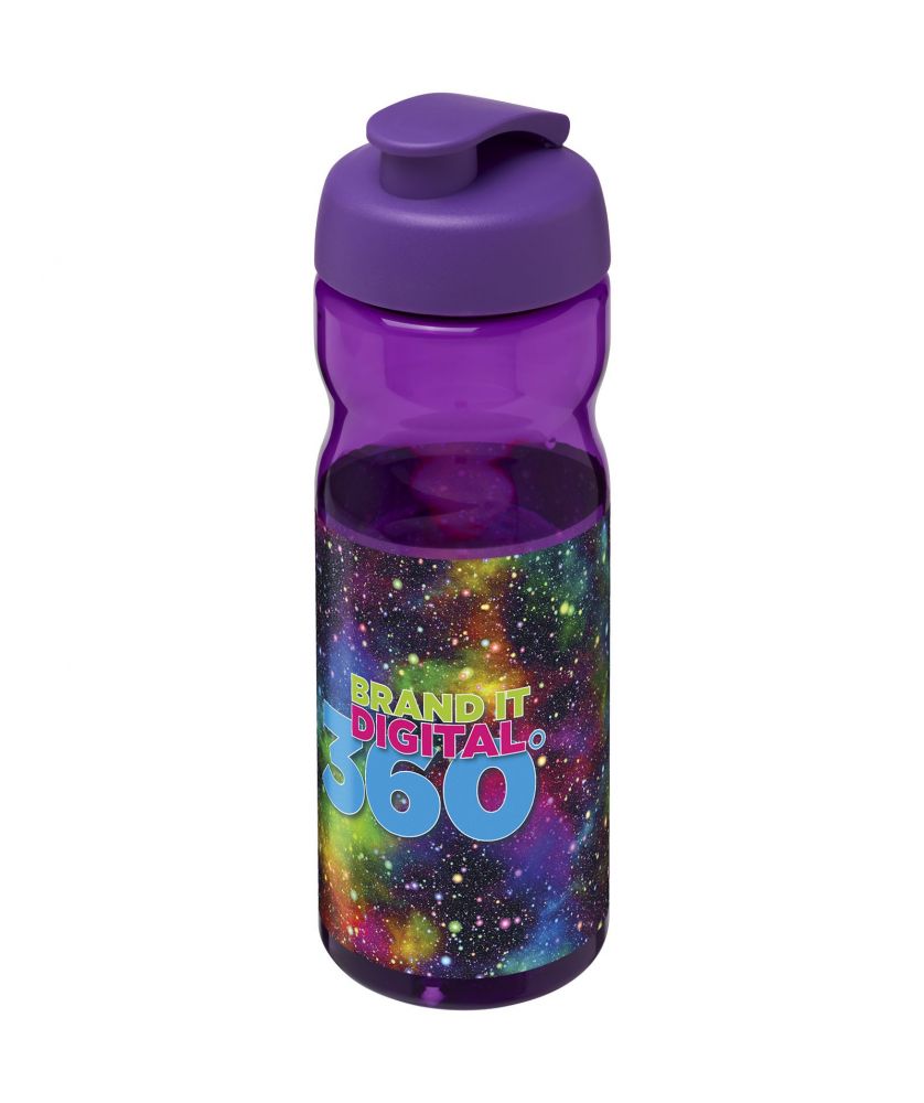 Bouteille de sport personnalisée 650 ml H2O Active Base clapet
