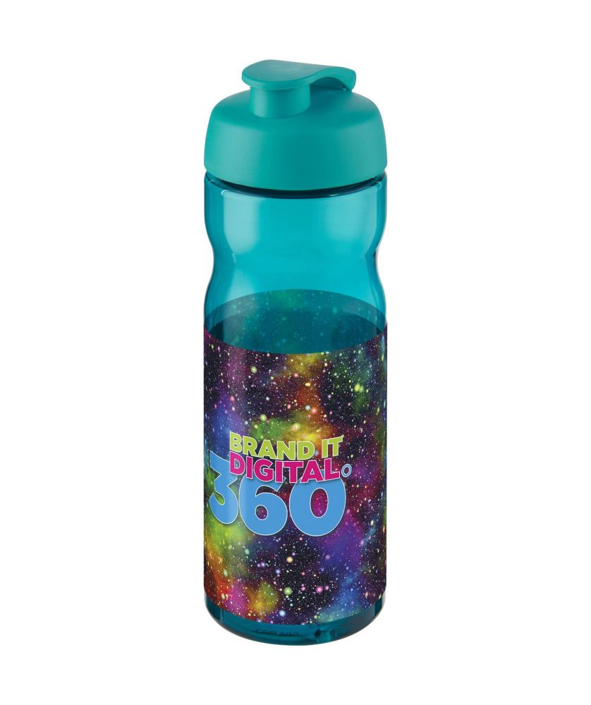 Bouteille de sport personnalisée 650 ml H2O Active Base clapet Gourdes de sport publicitaire
