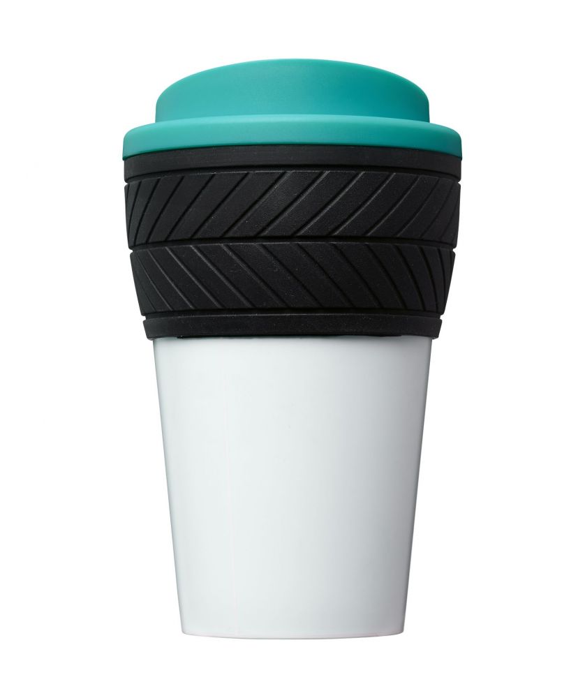 Gobelet isotherme personnalisé recyclé motif pneu 350 ml Brite-Americano® Mugs isothermes publicitaire