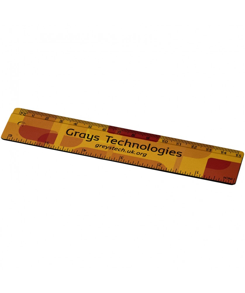 Règles, Cutters et Calculatrices - Règle Terran 15 cm 100 % plastique recyclé | PRINTECOM