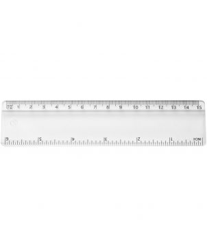 Règle 15 cm en plastique personnalisée Renzo Règles, Cutters et Calculatrices publicitaire