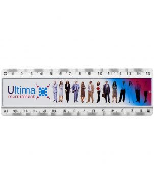 Règle 15 cm avec insertion papier personnalisée Ellison Règles, Cutters et Calculatrices publicitaire