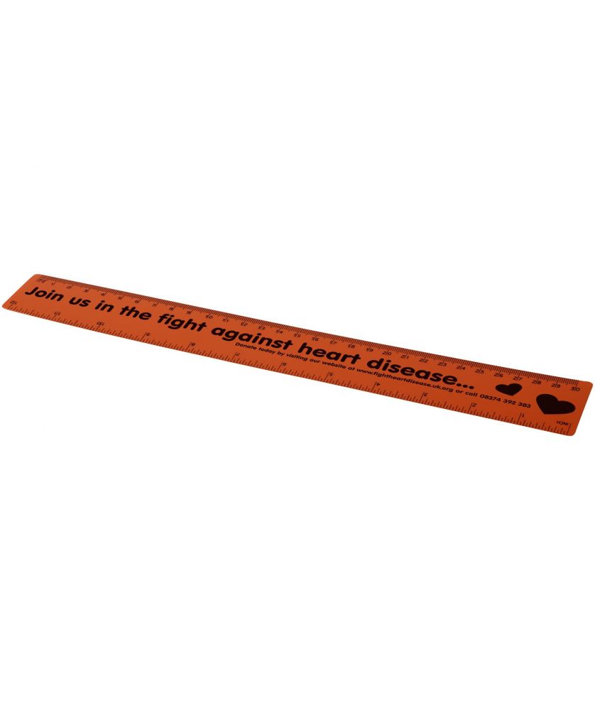 Règle flexible 30 cm en PP personnalisée Rothko Règles, Cutters et Calculatrices publicitaire