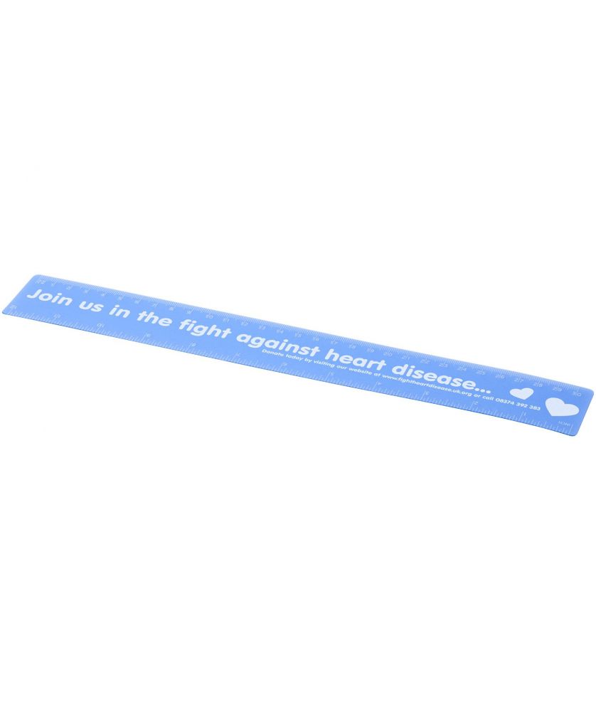 Règle flexible 30 cm en PP personnalisée Rothko Règles, Cutters et Calculatrices publicitaire