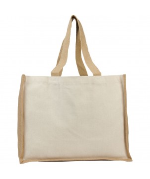 Sacs Shopping et Tote Bags - Sac Varai 320 g/m² en toile et jute 23L | PRINTECOM