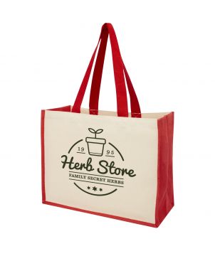 Tote bag toile et jute...