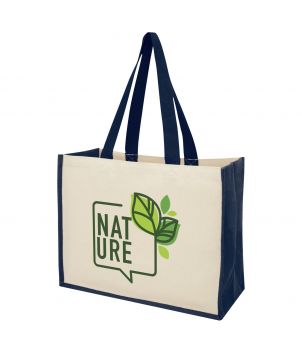 Tote bag toile et jute...