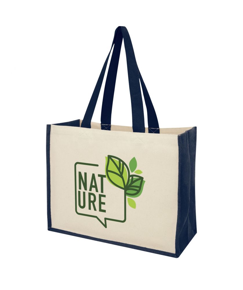 Tote bag toile et jute personnalisé 320 g 23 L Varai