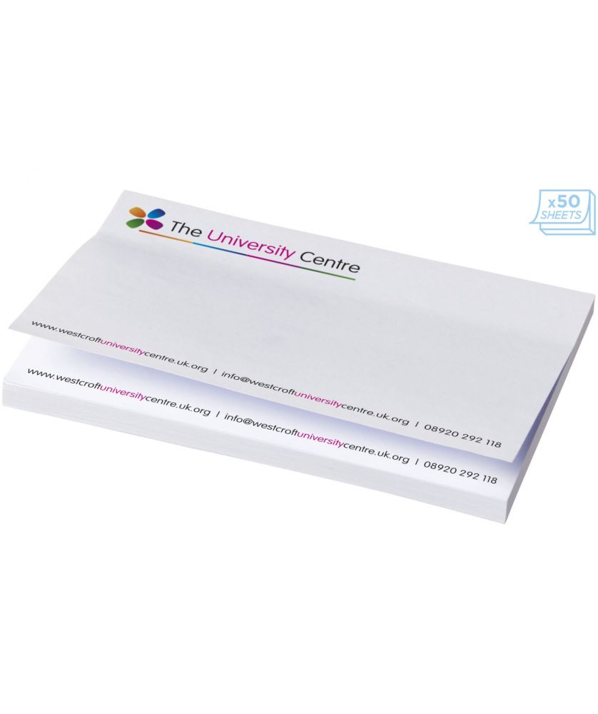 Mémos autocollants Sticky-Mate® 150 x 100 mm personnalisés Blocs-Notes repositionnables publicitaire