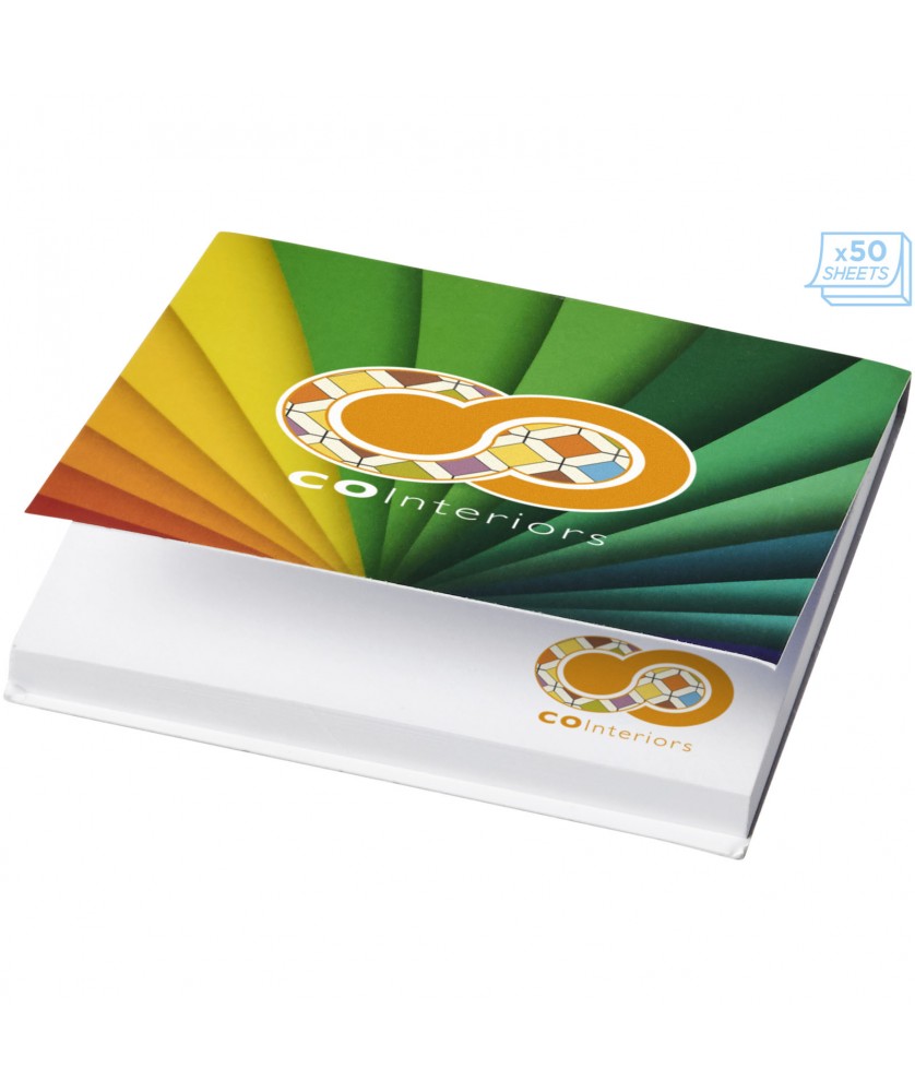 Blocs-Notes repositionnables - Post-its Sticky-Mate® avec couverture souple 75 x 75mm | PRINTECOM