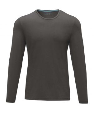 T-shirt homme personnalisé manches longues coton bio Ponoka
