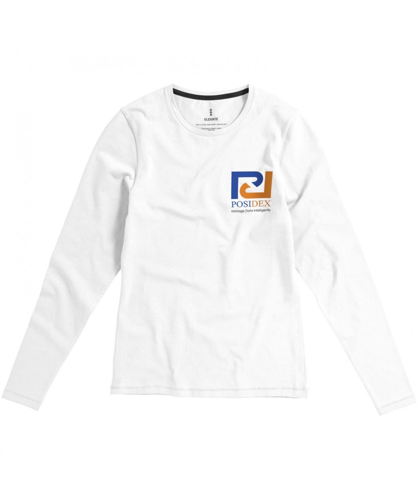 T-Shirts - T-shirt bio manches longues femme Ponoka | PRINTECOM