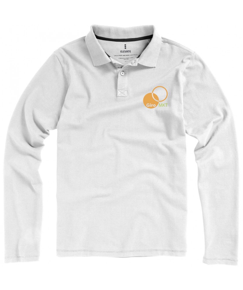 Textiles mode - Polo manches longues homme Oakville | PRINTECOM