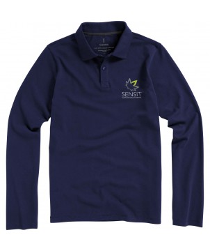 Textiles mode - Polo manches longues homme Oakville | PRINTECOM