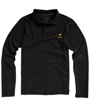Textiles mode - Polo manches longues homme Oakville | PRINTECOM