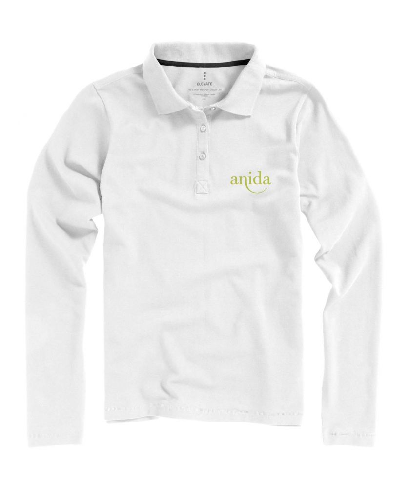 Polo femme personnalisé manches longues 200 g Oakville Textiles mode publicitaire