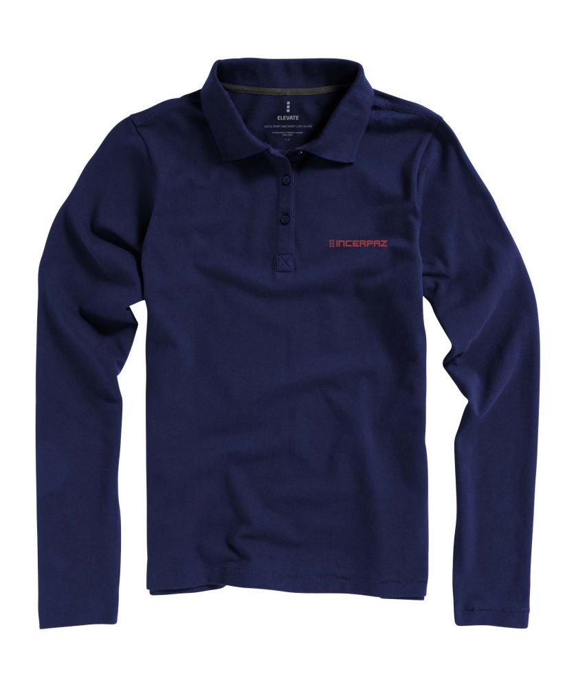 Polo femme personnalisé manches longues 200 g Oakville Textiles mode publicitaire