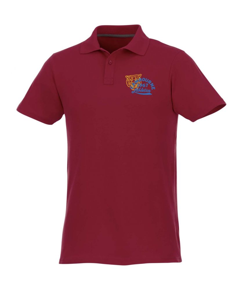 Polo homme personnalisé maille piquée 180 g Helios Textiles mode publicitaire