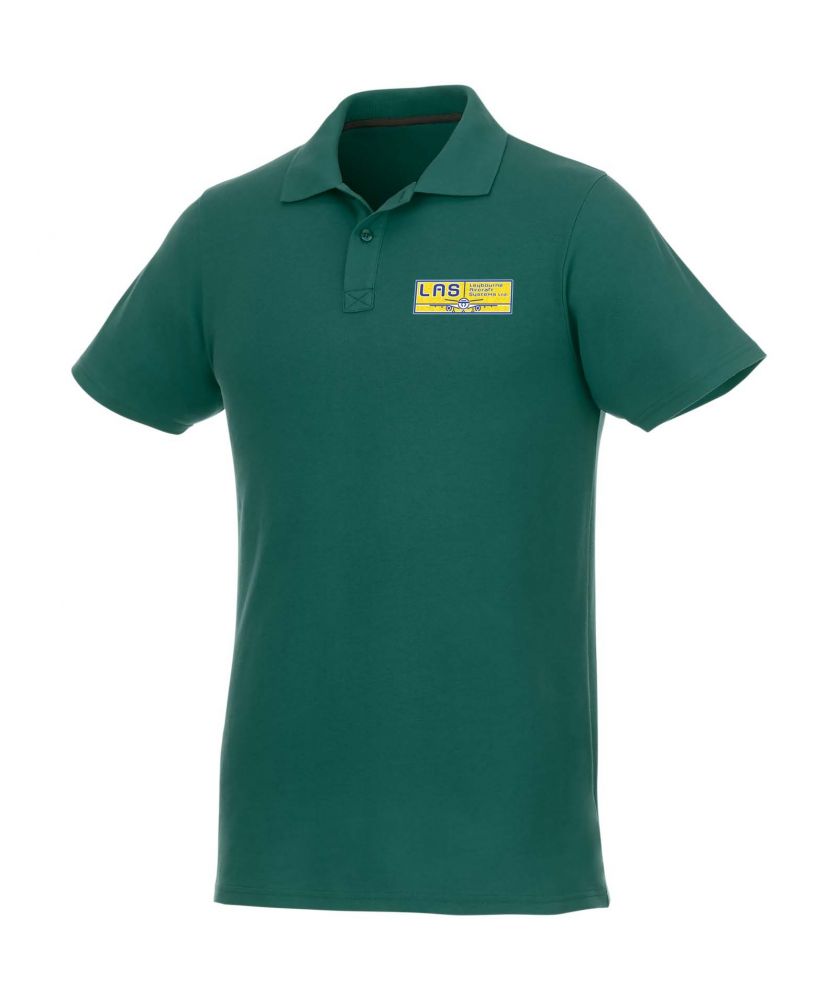 Polo homme personnalisé maille piquée 180 g Helios Textiles mode publicitaire