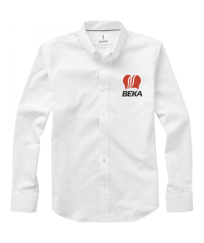 Textiles mode - Chemise oxford manches longues homme Manitoba | PRINTECOM