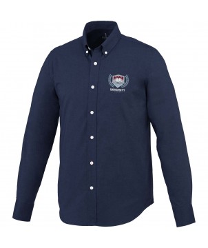 Textiles mode - Chemise oxford manches longues homme Manitoba | PRINTECOM