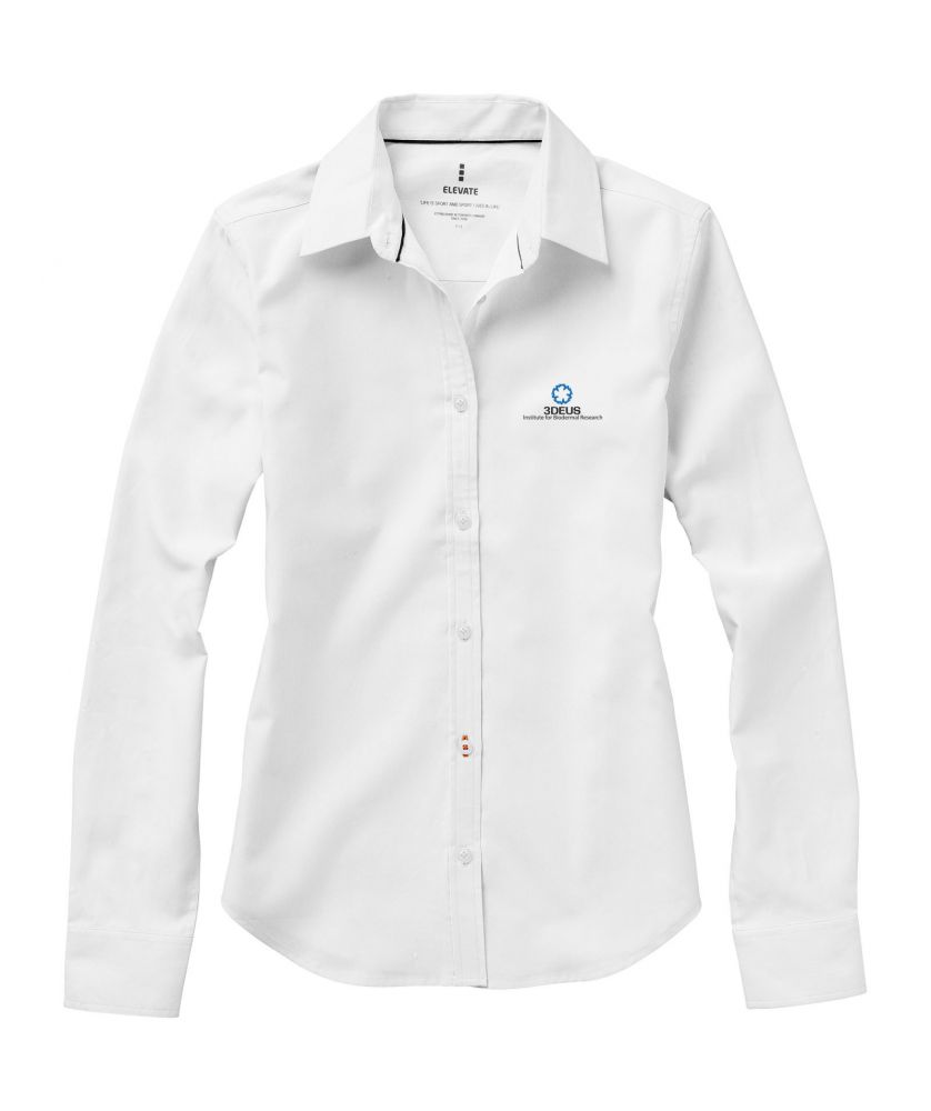Chemise oxford femme personnalisée manches longues Vaillant Textiles mode publicitaire