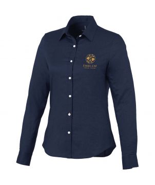 Chemise oxford femme personnalisée manches longues Vaillant Textiles mode publicitaire