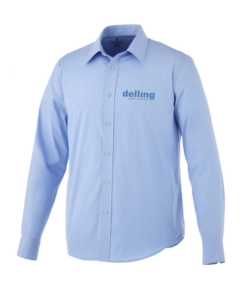 Chemise homme personnalisée stretch manches longues Hamell Textiles mode publicitaire