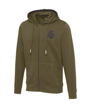 Sweat à capuche zippé homme personnalisé Arora Textiles mode publicitaire