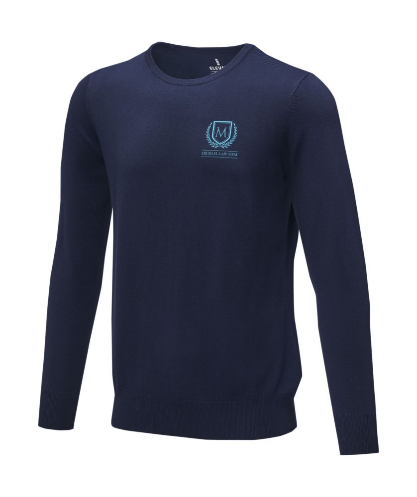 Pull homme personnalisé col rond Merrit Textiles mode publicitaire
