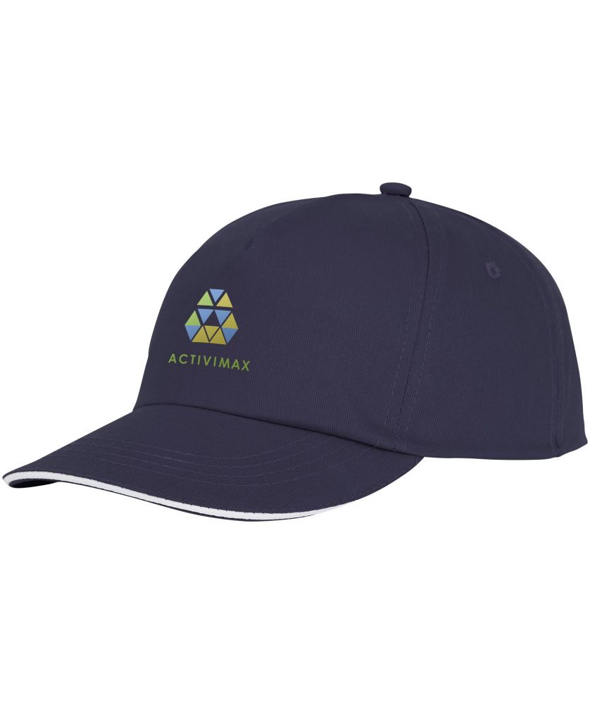 Casquette sandwich personnalisée 5 panneaux Styx Casquettes et Bonnets publicitaire
