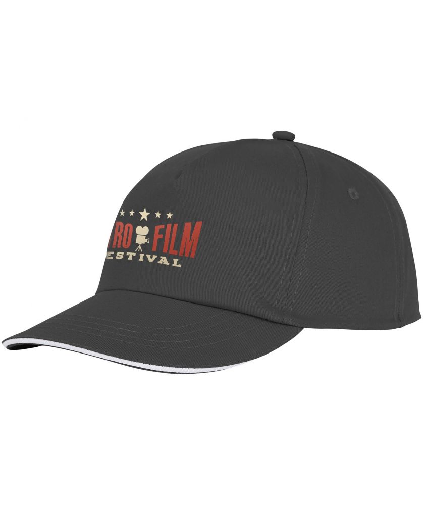 Casquette sandwich personnalisée 5 panneaux Styx Casquettes et Bonnets publicitaire
