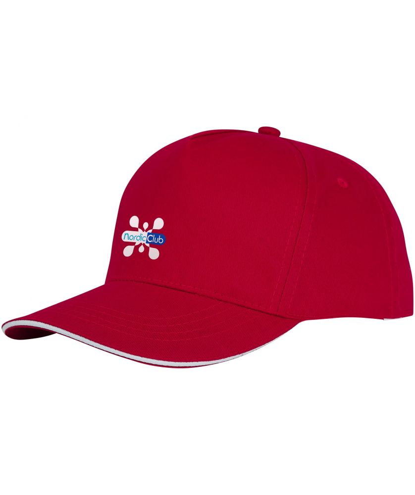 Casquette sandwich personnalisée 5 panneaux Ceto Casquettes et Bonnets publicitaire