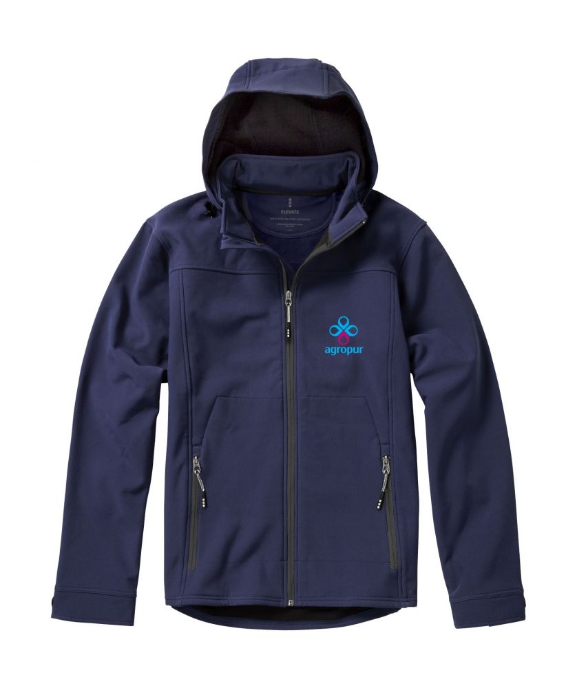 Veste softshell homme personnalisée imperméable Langley Textiles mode publicitaire
