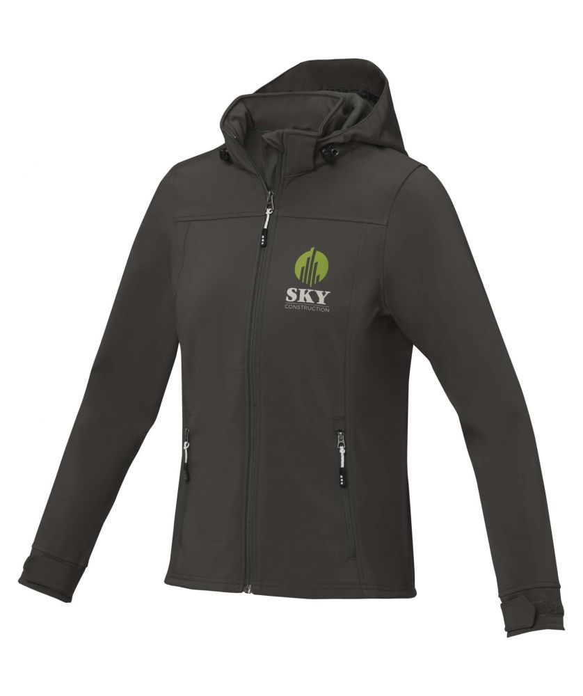 Veste softshell femme personnalisée imperméable Langley Textiles mode publicitaire