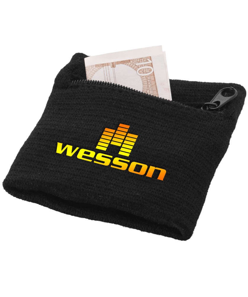 Textiles de sport - Poignet éponge avec zipper | PRINTECOM