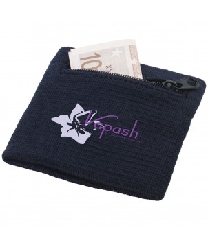 Textiles de sport - Poignet éponge avec zipper | PRINTECOM