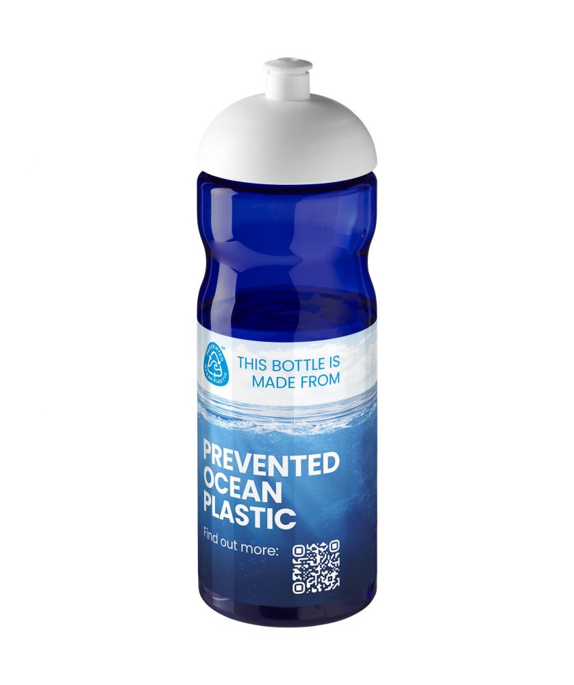 Bouteille de sport personnalisée recyclée océan 650 ml H2O Active Eco Base dôme Gourdes de sport publicitaire