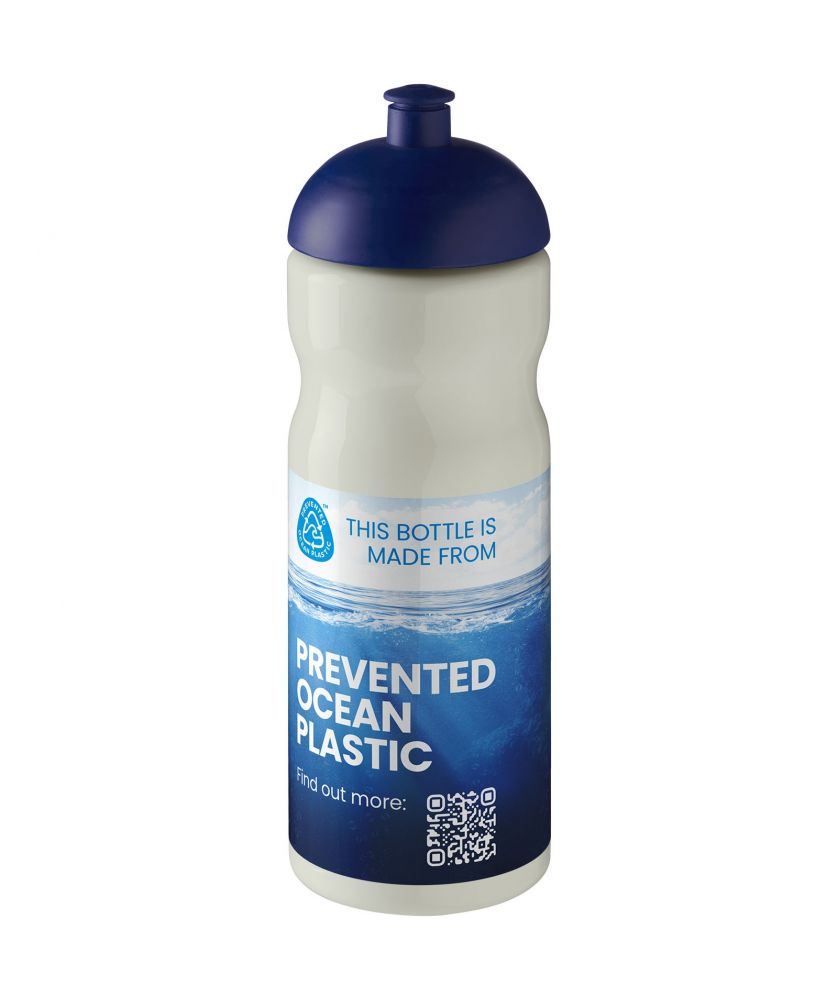 Bouteille de sport personnalisée recyclée océan 650 ml H2O Active Eco Base dôme Gourdes de sport publicitaire