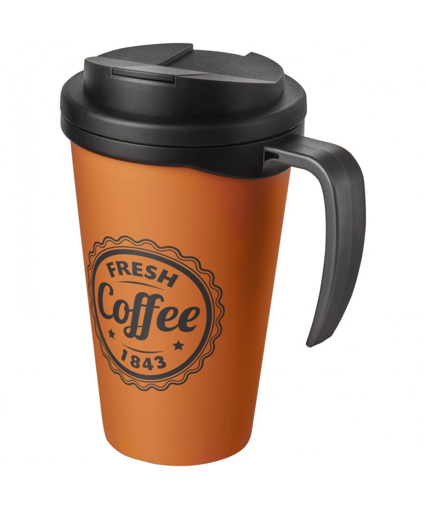 Mugs isothermes - Mug isolant Americano® Grande 350ml avec couvercle anti fuites | PRINTECOM