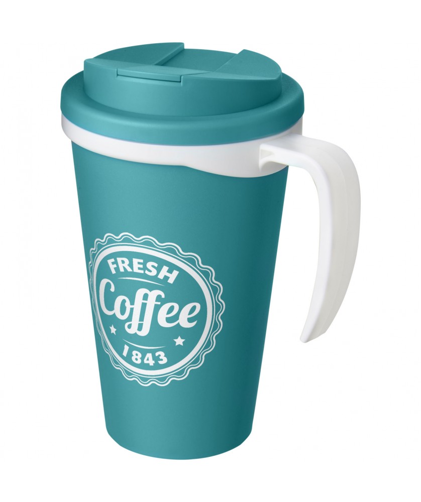 Mugs isothermes - Mug isolant Americano® Grande 350ml avec couvercle anti fuites | PRINTECOM
