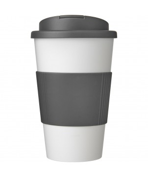 Mugs isothermes - Gobelet isolant Americano® 350ml avec bandeau antidérapant et couvercle anti-fuite | PRINTECOM