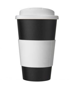Mugs isothermes - Gobelet isolant Americano® 350ml avec bandeau antidérapant et couvercle anti-fuite | PRINTECOM