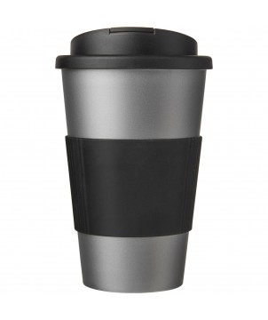 Mugs isothermes - Gobelet isolant Americano® 350ml avec bandeau antidérapant et couvercle anti-fuite | PRINTECOM