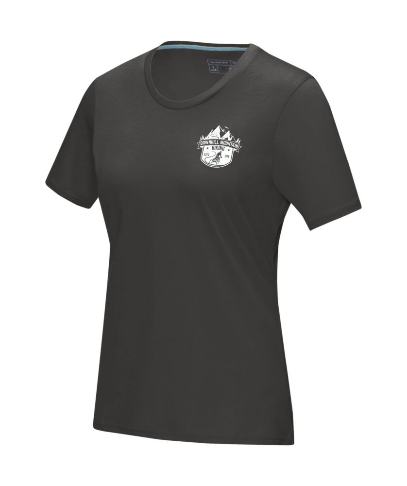 T-shirt femme personnalisé coton bio 160 g Azurite