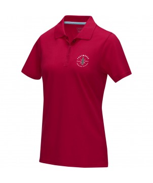 Textiles mode - Polo Graphite bio manches courtes femme | PRINTECOM